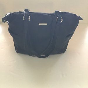 Stone & Co Pebble black leather tote